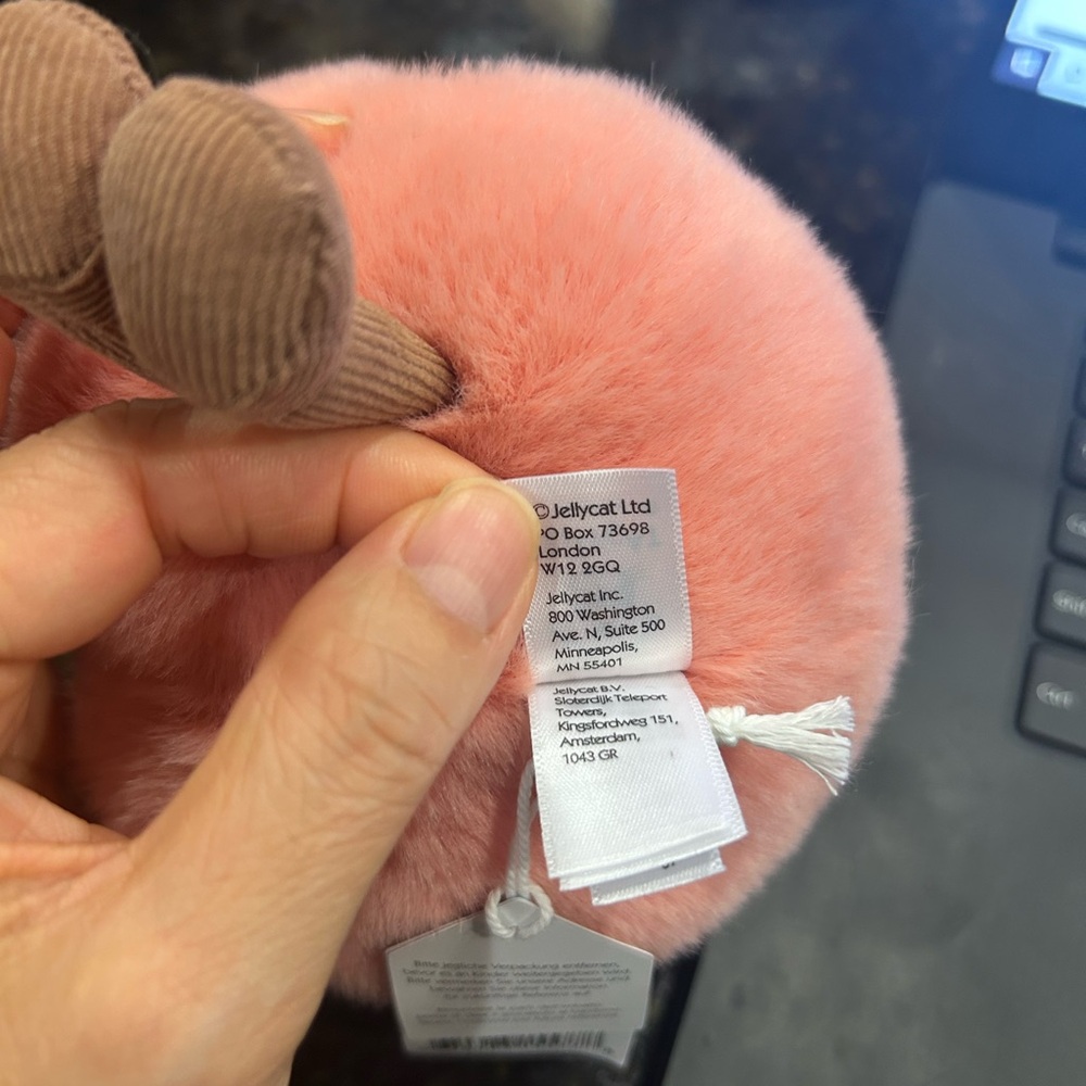 Amuseables Peach Jellycat - Brand New - Authentic - Picture 8 of 8